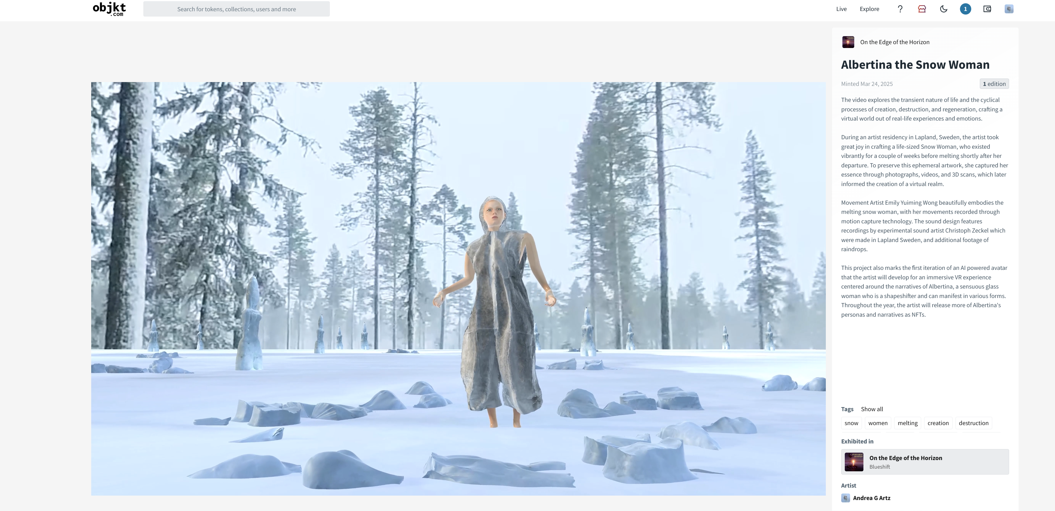 Albertina the Snow Woman